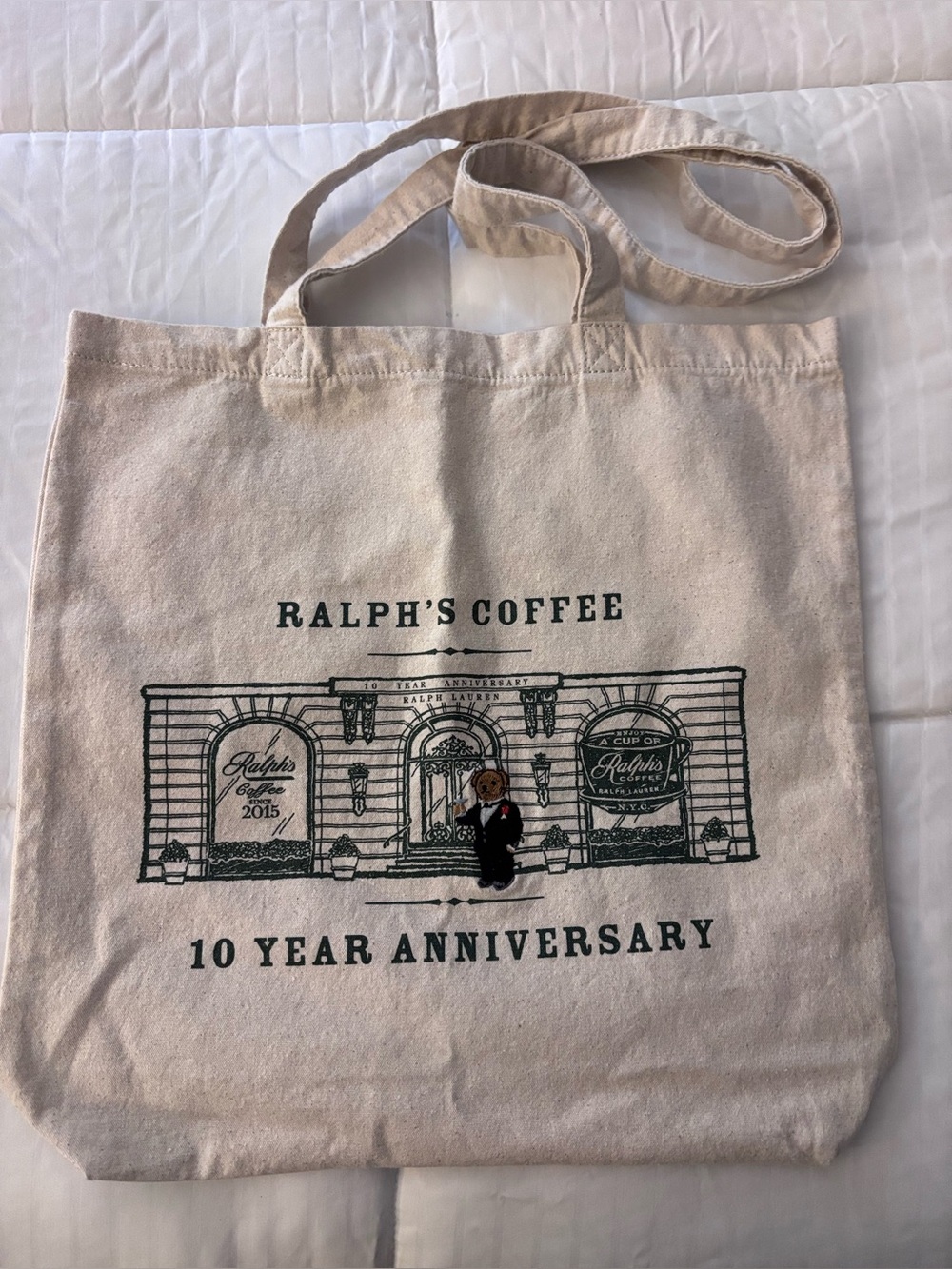 Ralph Lauren Ralph’s Coffee Beige Canvas Tote